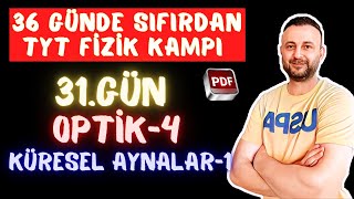 31GÜN  OPTİK4  KÜRESEL AYNALAR1  Özel Işınlar  Deney  36 Günde Sıfırdan TYT Fizik Kampı [upl. by Akym333]