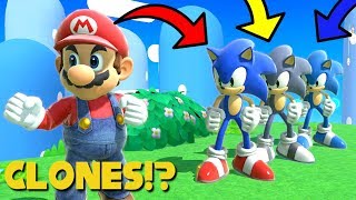 Mario Clones Sonic The Hedgehog  Super Smash Bros Ultimate Movie [upl. by Maroj]