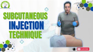 SUBCUTANEOUS INJECTION TECHNIQUE  PLAB GUIDE ACADEMY [upl. by Ugo466]