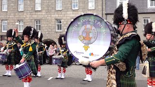 Sweet Maid of Glendaruel during set by Huntly Pipe Band on their 70th Anniversary in Scotland [upl. by Adachi491]