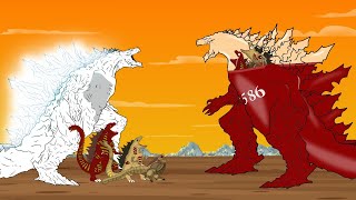 BLACK GODZILLA vs Evolution of quotGODZILLA EARTH POUR 585quot Tyranny grows Size Comparison [upl. by Latsyrhc483]