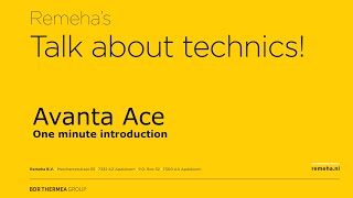 Remeha Avanta Ace  One Minute Introduction [upl. by Ttocserp499]