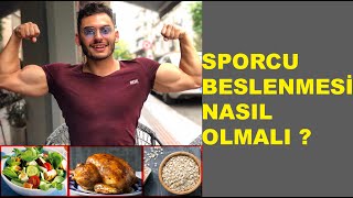 Sporcu Beslenmesi Nasıl Olmalı  Anlatım ve Örnek Program [upl. by Etteragram401]