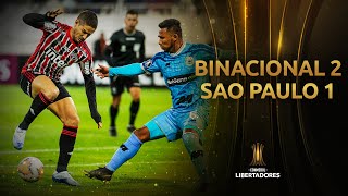 Binacional vs Sao Paulo 21  GOLES  CONMEBOL Libertadores 2020 [upl. by Graaf648]