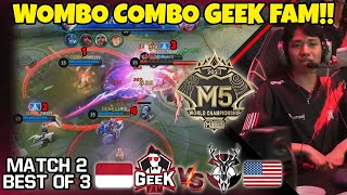 Gokil Geekfam Dengan COMBO WOMBONYA Berhasil Bikin Tim Amerika Ga berkutik lagi Match 2 [upl. by Haridan163]