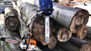 Stihl MS462 amp Holzfforma G466 cutting firewood [upl. by Baldwin]