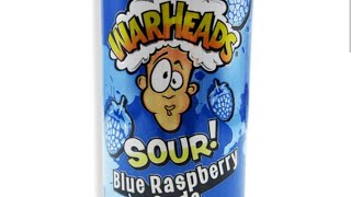 NEWTrition  War Heads Sour Blue Rasberry Soda Review [upl. by Nelly]