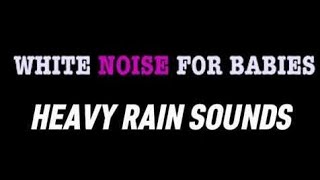 White noise for Babies ASMR Hammering Rain on Camping Tent Black Screen [upl. by Dasya]