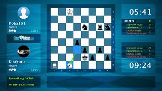 Анализ шахматной партии Koba161  Kirakuto 01 по ChessFriendscom [upl. by Aicetal583]