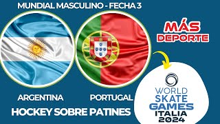 ARGENTINA VS PORTUGAL  MUNDIAL MASCULINO HOCKEY SOBRE PATINES [upl. by Anselma]