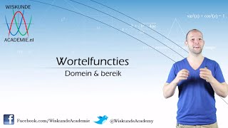 Domein en bereik van wortelfuncties vwo B  WiskundeAcademie [upl. by Arbba]