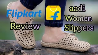 Flipkart Slippers Unboxing  aadi women slippers  under 250 Description link [upl. by Jemina]