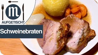 Schweinebraten mit Knödel Der bayerische Klassiker [upl. by Asilla]