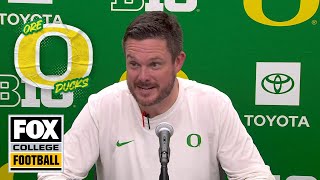 Postgame Interview Dan Lanning on Oregon defeating Oregon State 4914  FOX College Football [upl. by Mignon882]