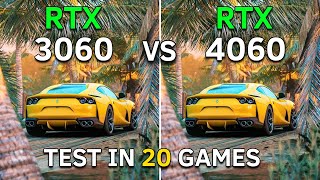 RTX 3060 vs RTX 4060  Test In 20 Games at 1080p  2023 [upl. by Dever]