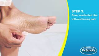 Dr Scholls  How To Use CLEAR Away® Wart Remover Plantar for Feet [upl. by Eylsel]