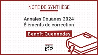 Annales Douanes 2024  Note de synthèse [upl. by Yelrah862]