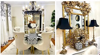 DECORATING THE FORMAL DINING ROOM DECORATE WITH ME holiday decorating [upl. by Bergmann729]