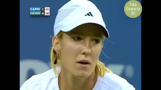 Justine Henin v Jennifer Capriati  2003 USO SF Highlights [upl. by Lew665]