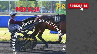 PRONOSTIC TURF PMU QUINTÉ TOP 5 GRATUIT PRIX ELSA QUINTÉ DU VENDREDI 20 SEPTEMBRE 2024Pmu Quinté [upl. by Burt]