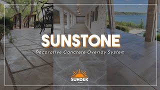 SUNDEKs SunStone System  Limestone Overlay [upl. by Wendel]