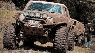 Fj CRUISER MODIFICADO en Ruta 4x4 Colico Caburgua  Chile 🇨🇱 parte 2 [upl. by Kenway]