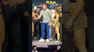 😱MACKENZIE DERN VS LOOPY GODINEZ FACE OFF AT UFC ABU DHABI [upl. by Nuhs395]