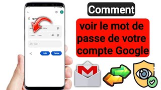 comment voir le mot de passe Gmail dans un compte Gmail [upl. by Candra]