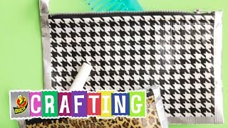 How to Craft a Duct Tape Zippered Bag [upl. by Ellenhoj]