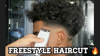 Freestyle Design Barber Tutorial  By Zay The Barber [upl. by Yrome]