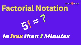 I Factorial Notation I Mathematics I Permutations I [upl. by Helse]