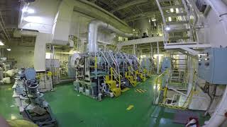 Bulk carrier Handysize Engine Room Tour [upl. by Nolaj]