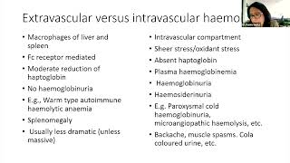 7 Lab Diagnosis of Haemolytic Anaemia 11th May 2022 [upl. by Eiramait]