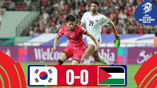 AsianQualifiers  Road To 26  Group B  Korea Republic 00 Palestine [upl. by Arehc]