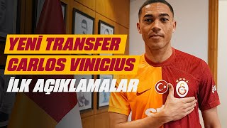 📺 Yeni transferimiz Carlos Vinicius’un imza töreni sonrası açıklamaları [upl. by Ahsinod384]