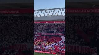 Incredible scenes as ￼Liverpool FC sign YNWA ahead of Jurgen Klopps final game lfc liverpoolfc [upl. by Kwon493]