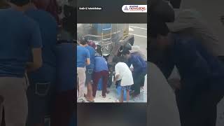 VIRAL  People In Ghaziabad Loot Milk From Tanker After It Meets Accident  Asianet Newsable [upl. by Asial]