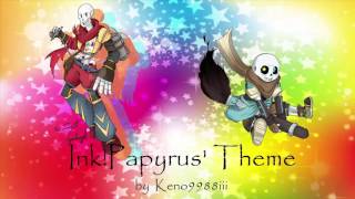 Undertale AU Inktale  Prepare Your Palette amp Painttrousle Ink Papyrus Theme [upl. by Lexa]