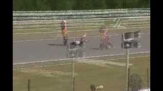 Corrected video MotoGP crash in Brno  Bautista 250 ccm 2009 [upl. by Hoffer]