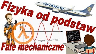 Fizyka od podstaw Fale mechaniczne podłużne poprzeczne co ma wspólnego z grami symbol lambda [upl. by Yendahc655]