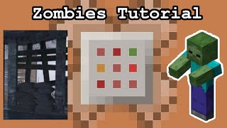 Minecraft Cod Zombies Barrier Command Block Tutorial  Xbox One PS4 Windows 10 MCPE [upl. by Arreic]