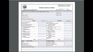 Personal Financial Statement  How to Fill Out SBA Form 413  Bonus Accounting [upl. by Engracia238]