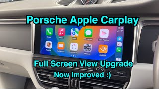 OEM Porsche Full Screen Apple CarPlay upgrade  Now Improved [upl. by Joanna]