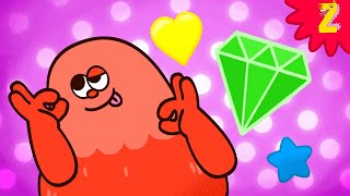 Shape song 2  Diamond Heart Star  Learn shapes for kids  Monster English Nursery Rhymes [upl. by Sol]