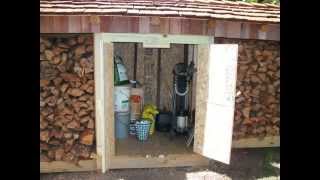 Firewood storage shed [upl. by Oiramed]