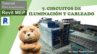 Tutorial Revit Mep Eléctricas Cap7  Circuitos de iluminación y cableado [upl. by Yelra]