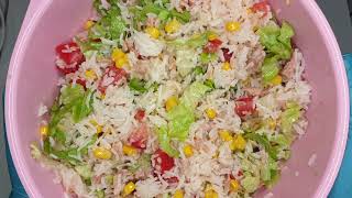 Recette simple et rapide Salade de riz [upl. by Oberon42]