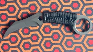 Schrade 9Cr18MoV Grey Ti Coated Karambit [upl. by Ephram]