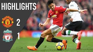 Manchester United 21 Liverpool  Premier League Highlights 1718  Manchester United [upl. by Ellehcar396]