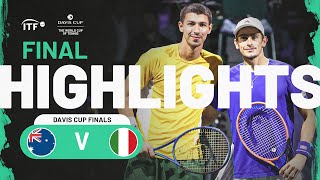 Highlights Popyrin AUS v Arnaldi ITA  Davis Cup Finals 2023 [upl. by Iene]